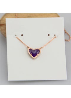 European And American Jewelry Love-shaped Peach Heart Short Necklace Clavicle Chain