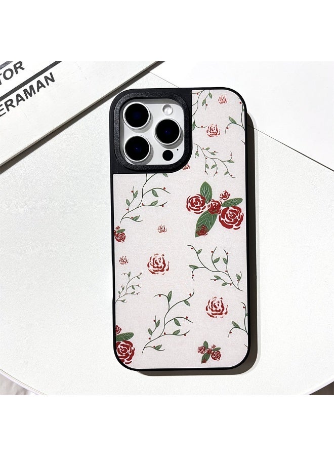 NIBEMINENT Oil Painting Roses Protective TPU Case Cover For iPhone 14 Pro Clear - Image 2