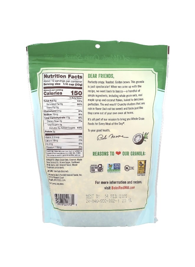 Bobs red mill Bob's Red Mill, Homestyle Granola, Coconut Spice, 11 oz (312 g)  - Image 2