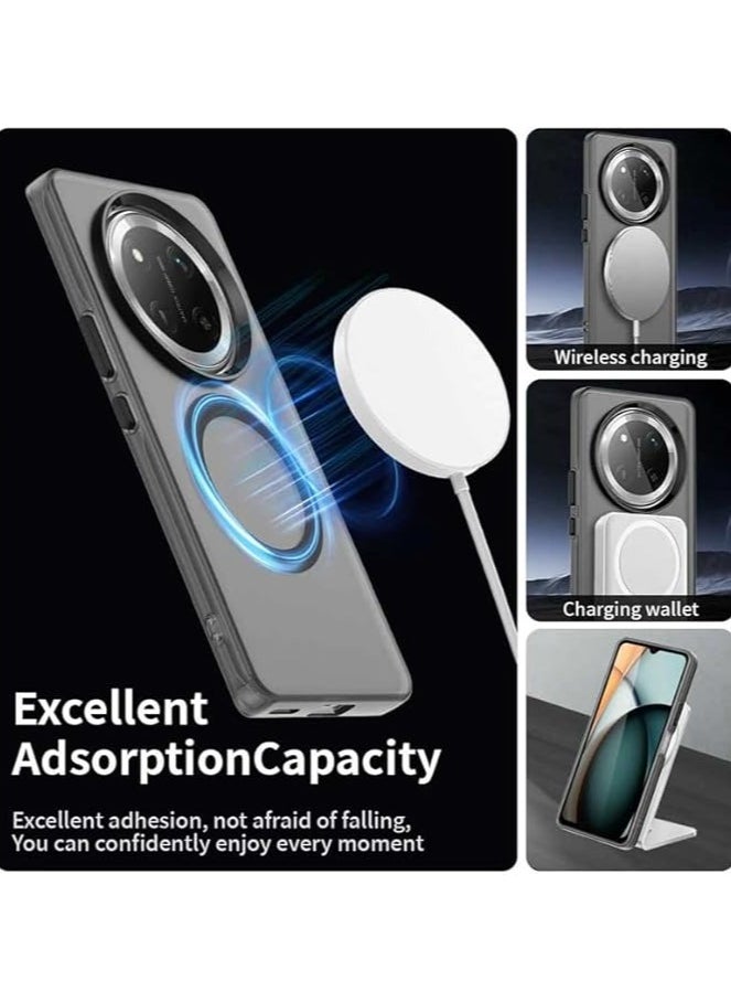 General Clear Case Compatible with Honor X9c 5G/Honor X60 Pro, Compatible with Mag-Safe, Shockproof High-Grade Protection, Yellowing Resistant, Magnetic Classic Hybrid Case  - Image 2