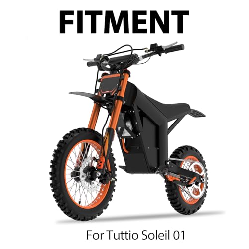BAOUFF Seat Cover for Tutti Soleil 01,PVC Non-Slip Dirt Bike Cushion Cover for Tuttio Soleil01 Electric Bike Off Road-Black - Image 2