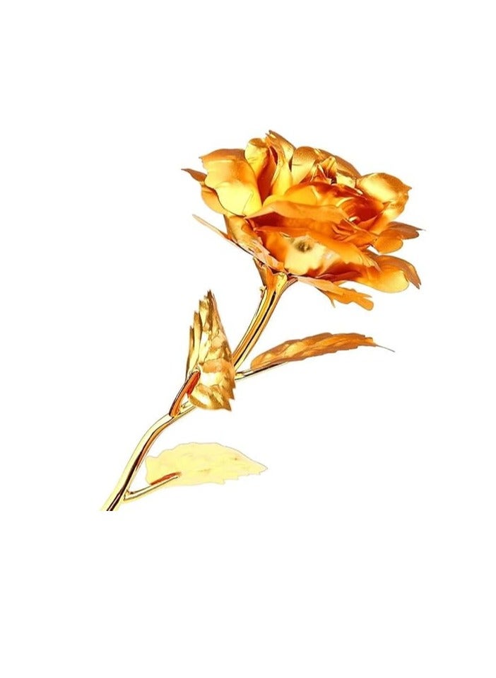 Cool Baby COOLBABY Creative 24K Gold Foil Rose Blooming Gift Romantic Gift with Box Handmade Love Eternal Gold Rose - Image 2