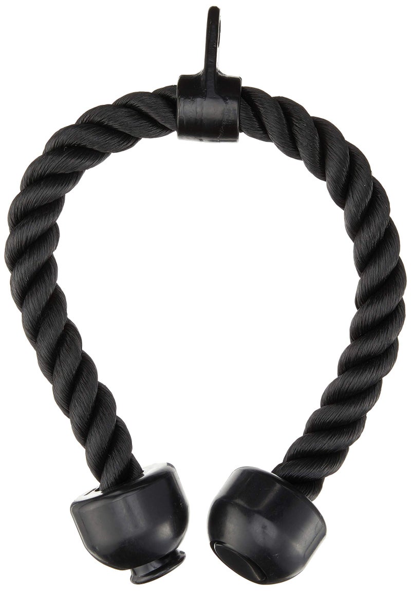 Cap Barbell Polypropylene Deluxe Tricep Rope- Black - Image 1