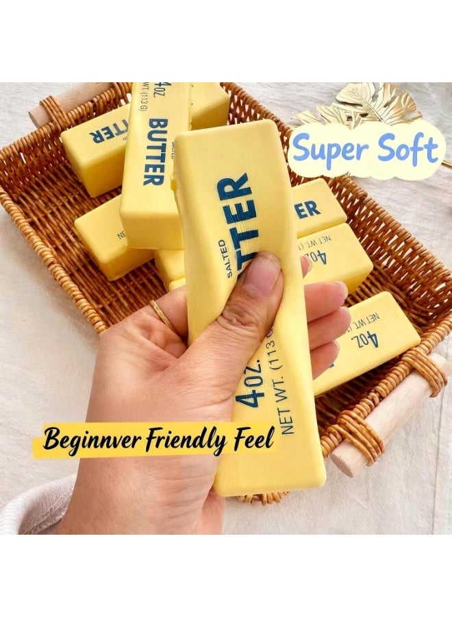 ATRJSZ Slow Rising Dumpling Squishy Butter Squeeze Toys Pack Sensory Stress Relief Squishies Soft & Stretchy Fidget Toys for Anxiety Relief Party Favors (Dumpling Squishy Butter) - Image 3