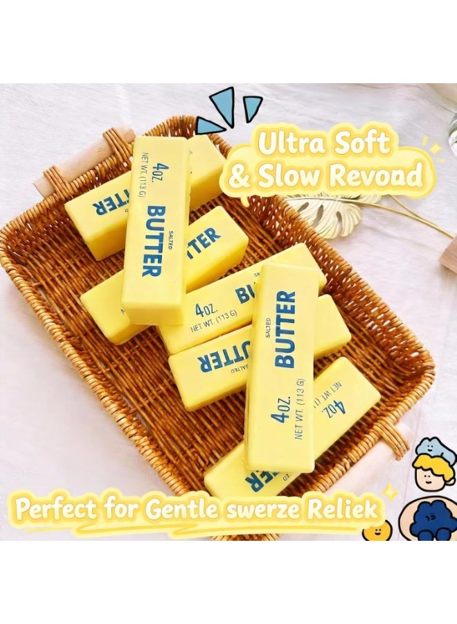 ATRJSZ Slow Rising Dumpling Squishy Butter Squeeze Toys Pack Sensory Stress Relief Squishies Soft & Stretchy Fidget Toys for Anxiety Relief Party Favors (Dumpling Squishy Butter) - Image 4