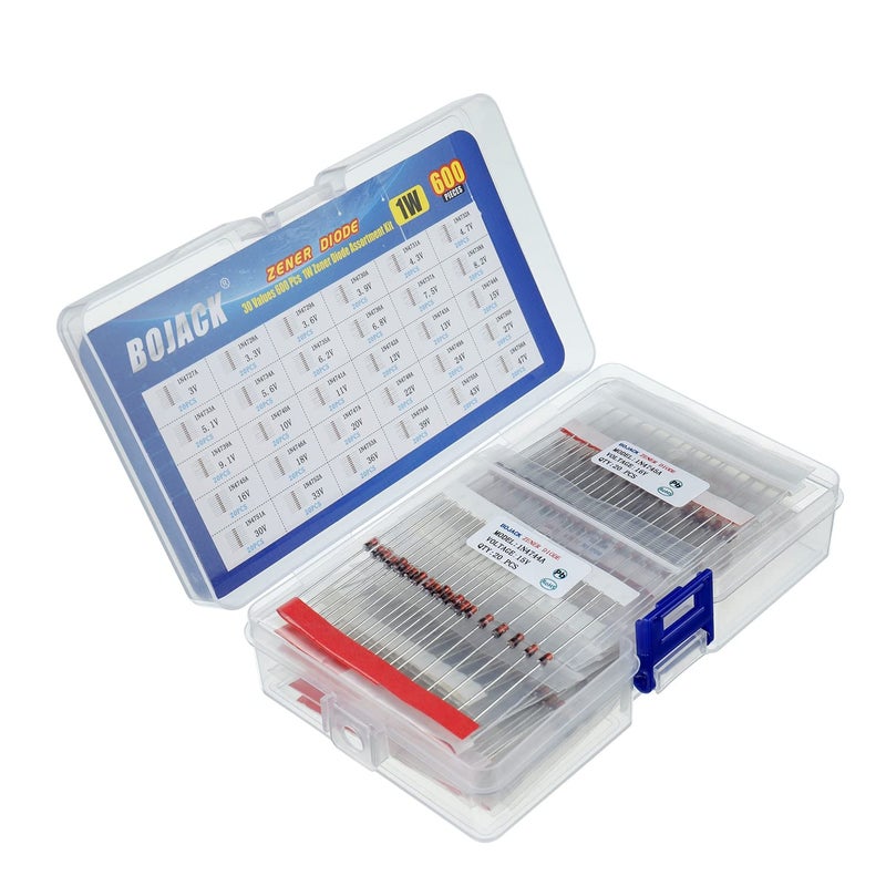 BOJACK 30 Values 600 pcs 1W Zener Diodes Assortment Kit - Image 2