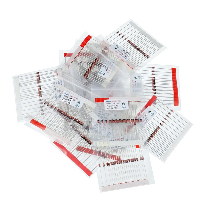 BOJACK 30 Values 600 pcs 1W Zener Diodes Assortment Kit - Image 3