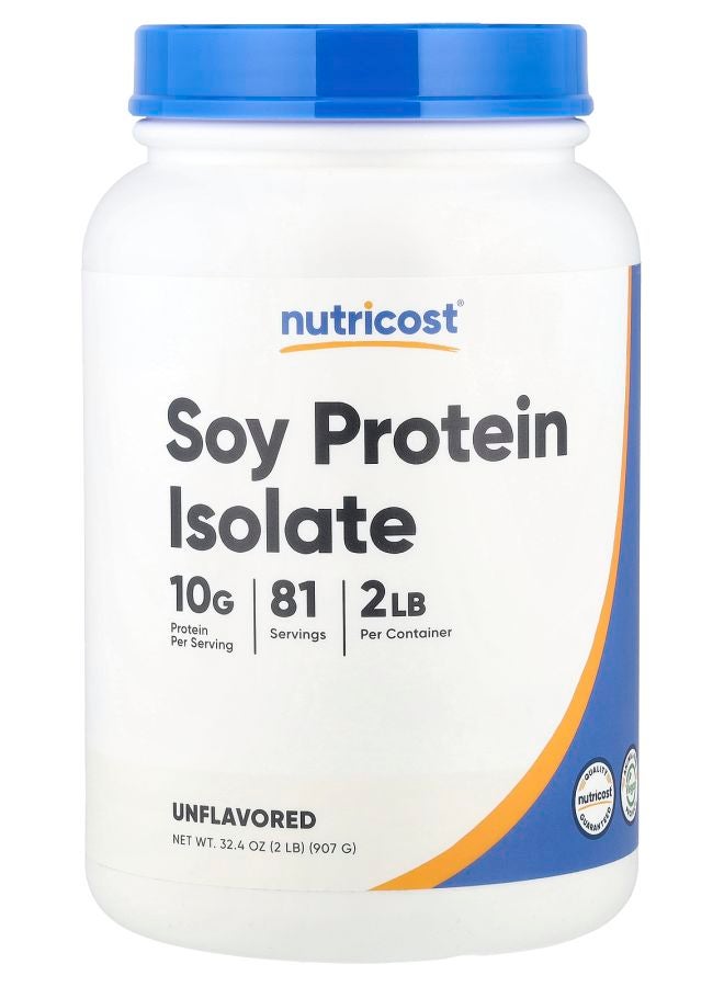 Nutricost Soy Protein Isolate Unflavored 2 lb (907 g)