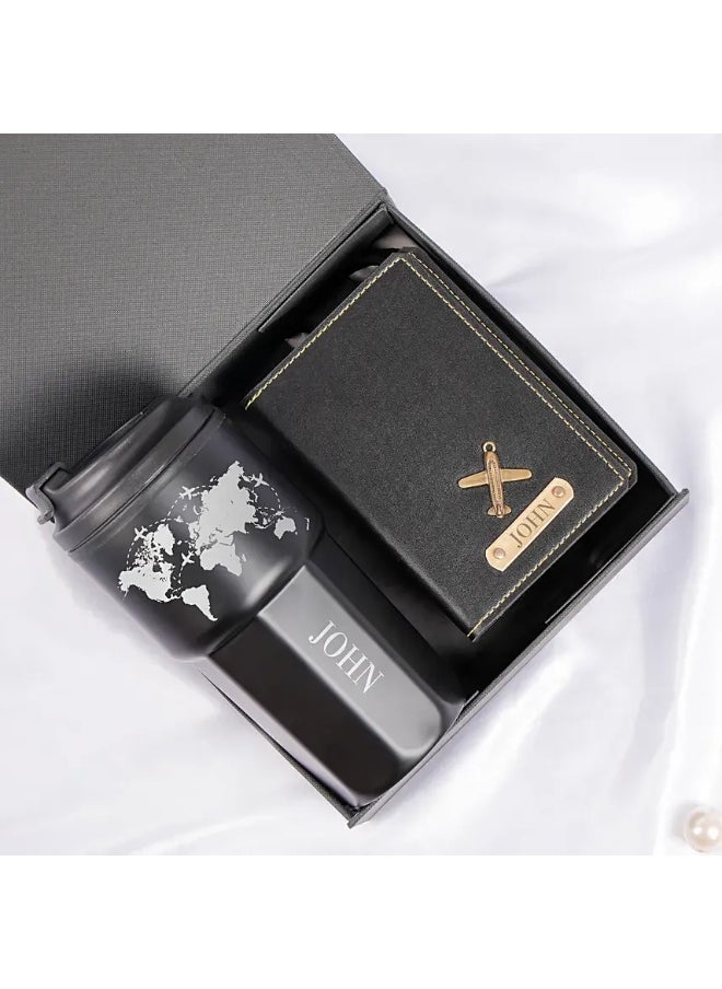 FNP Personalized Passport Cover And Water Bottle  - Image 1
