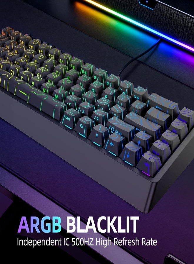 IROK ND68PRO 68 Keys Wired Magnetic Switch Keyboard, 0.001MM RT Accuracy, 8KHZ Polling Rate/Latency As 0.08MS/256KHZ Single Key Scan Rate/ARGB，Hot Swappable,Gasket Structure Gaming Keyboard(Black) - Image 4