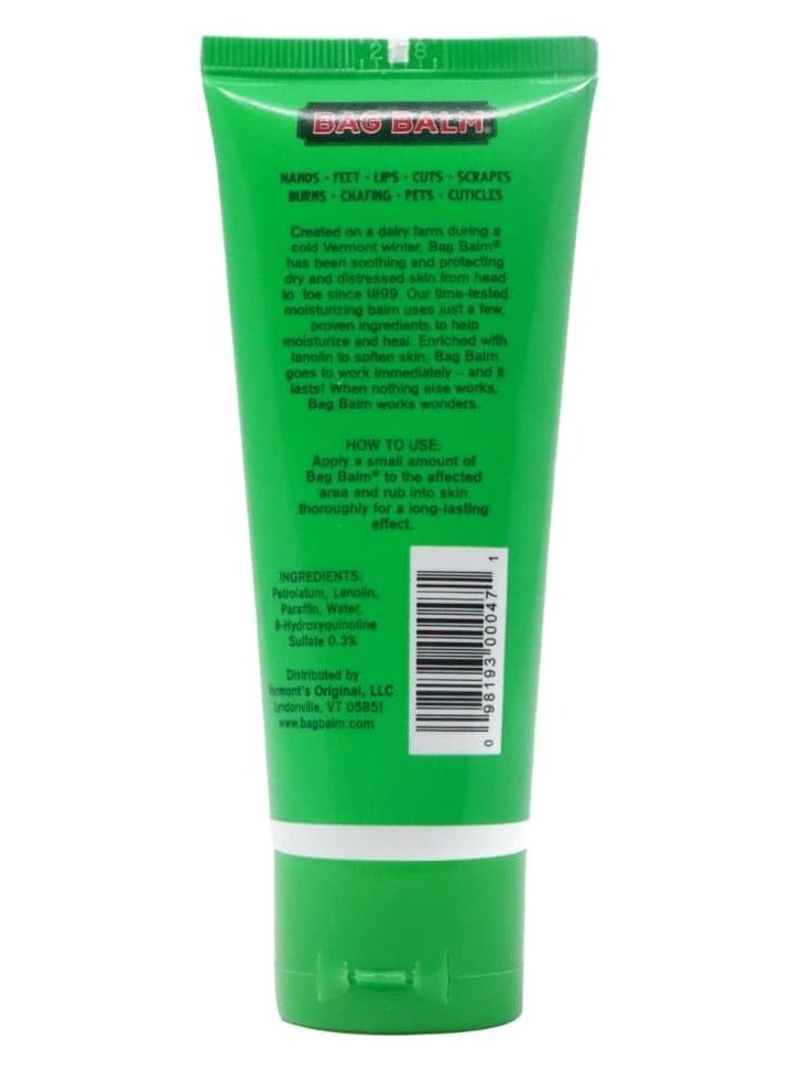 Bag Balm Bag Balm Vermont's Original Hand Moisturizer, Hand Balm for Dry Skin, Cracked Hands, Heels & Dry Hands Treatment, For Dogs and More Ointment, Dry Skin Lotion (2oz Tube (Pack of 2)) - Image 2