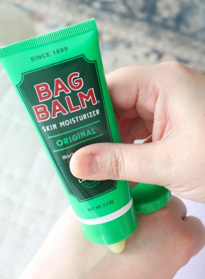 Bag Balm Bag Balm Vermont's Original Hand Moisturizer, Hand Balm for Dry Skin, Cracked Hands, Heels & Dry Hands Treatment, For Dogs and More Ointment, Dry Skin Lotion (2oz Tube (Pack of 2)) - Image 3