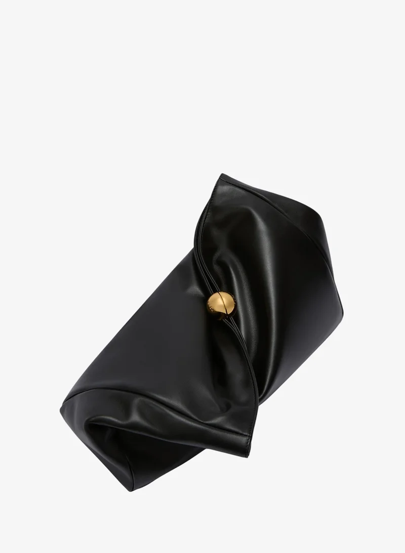 Furla Black Sfera Soft Clutch M for Women | Best Price UAE