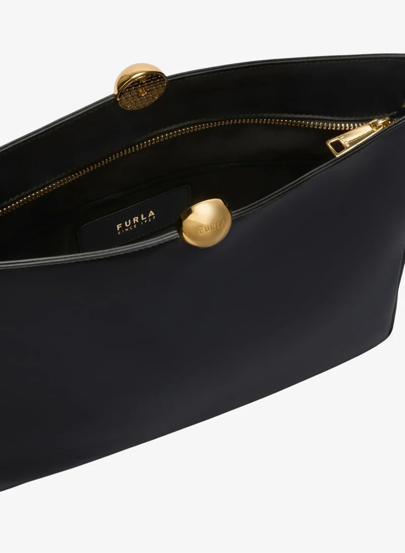 Furla Black Sfera Soft Clutch M for Women | Best Price UAE