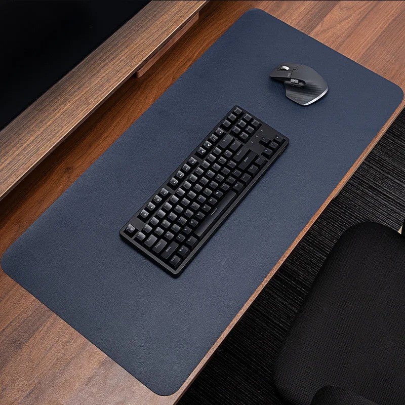 Bluejw Natural Cork & PU Leather Desk Pad - Waterproof Dual-Sided Large Office Desk Mat, Ultra-Thin Table Protector & Mouse Pad - Image 5