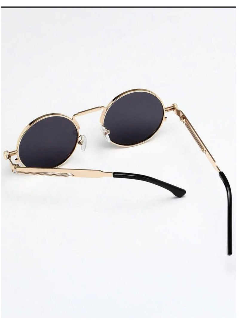 جوليري إيفريداي نظارة شمسية رجالية عصرية وأنيقة باللون الذهبي والأسود - Image 4