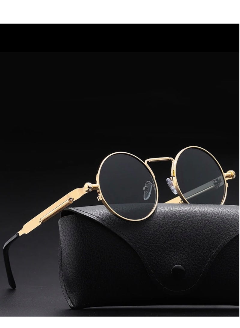 جوليري إيفريداي نظارة شمسية رجالية عصرية وأنيقة باللون الذهبي والأسود - Image 1