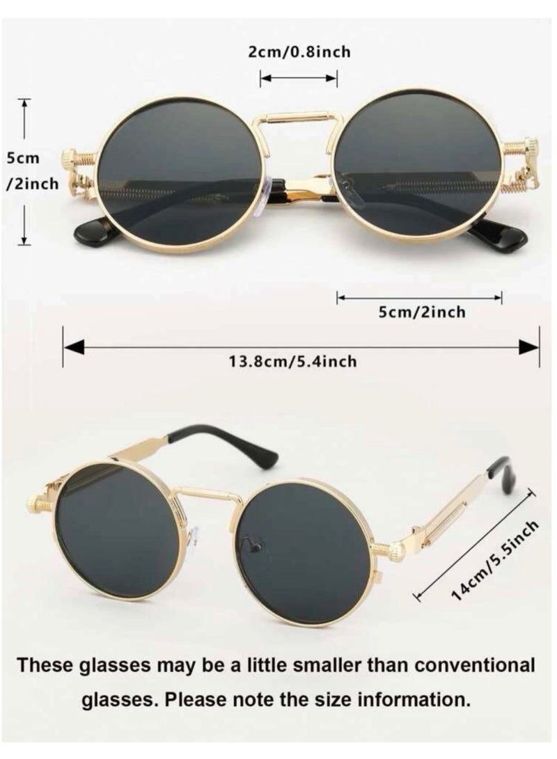 جوليري إيفريداي نظارة شمسية رجالية عصرية وأنيقة باللون الذهبي والأسود - Image 5