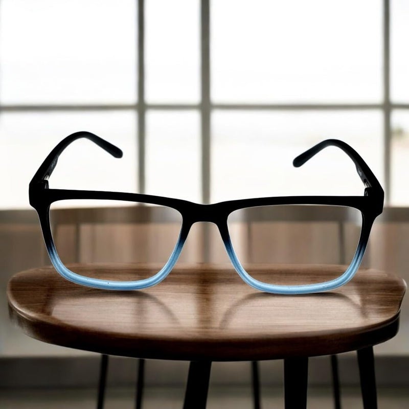 Lens+ Lensplus Square TR Full Rim Eyeglasses with Blue Cut Lightweight Unisex Eyewear for Men & Women | Stylish Computer & Daily Use Frame - Image 2