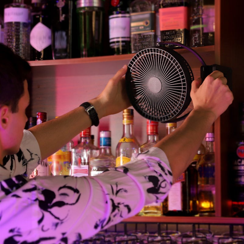 OPOLAR Portable Fan 10000mAh Rechargeable Battery 2-In-1 Design - 360° Rotation Clip Fan for Home Office Travel Camping - Image 3