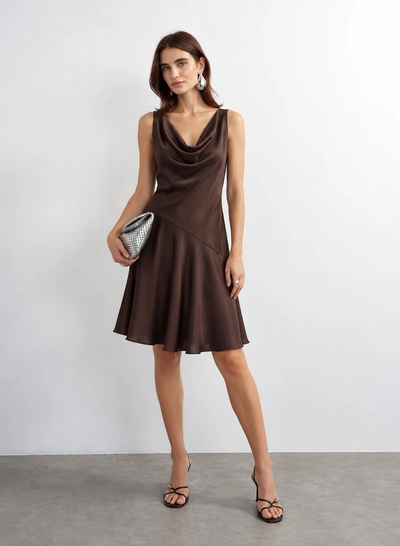 Vero Moda VMMIRO Sleeveless Short Waterfall Dress Woven