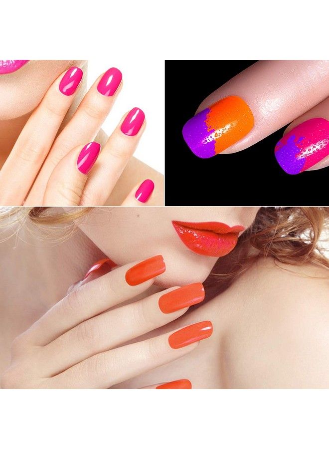 Ownest 12 Boxes Pigment Nail Powder Colorful Fluorescent Color Nail Pigments Dust Nail Glitter Gradient Iridescent Nail Art Decoration - Image 5