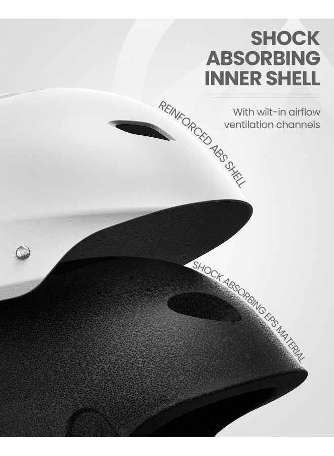 OutdoorMaster Kelvin Ski Helmet - Snowboard Helmet for Men, Women & Youth (White,S) - Image 3