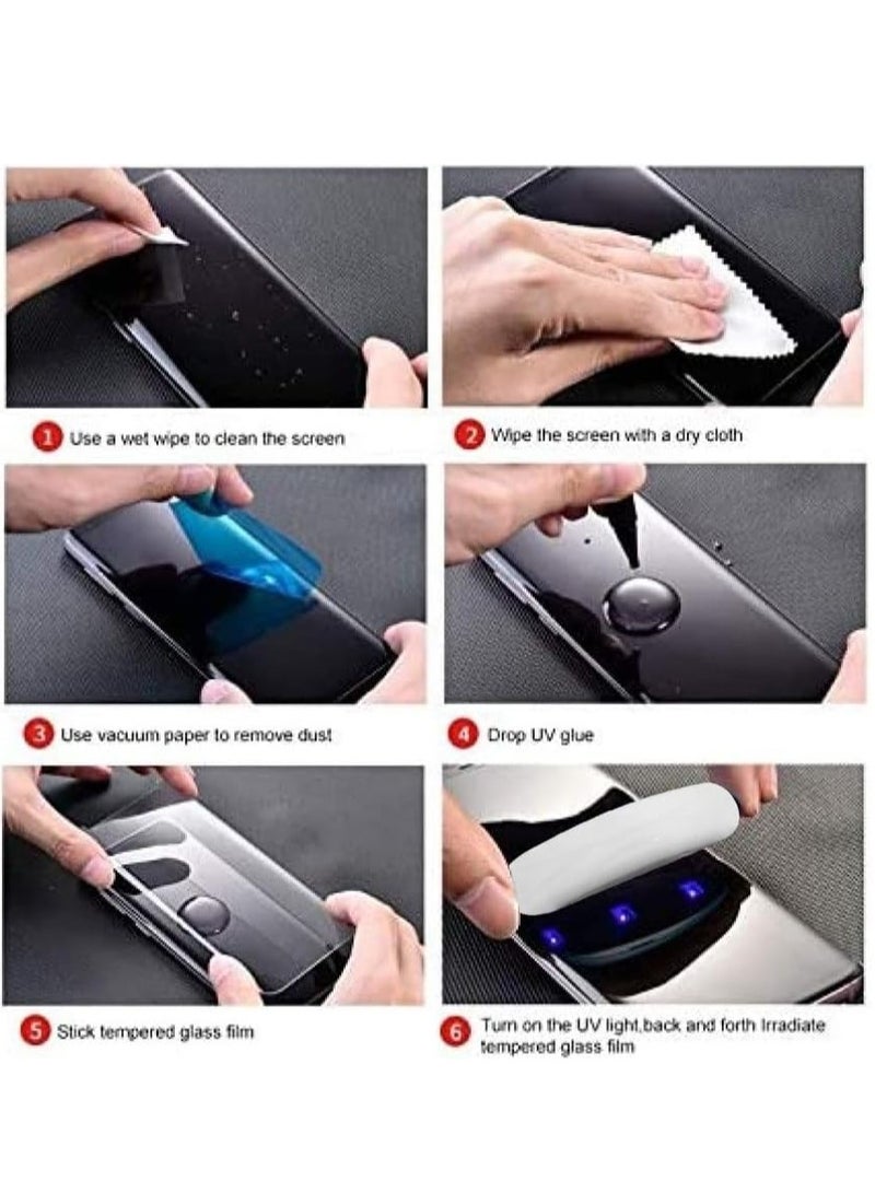 MIGOFAST Screen Protector for S23 UV Tempered Glass, Film HD Screen Saver, 9H Hardness, Bubble-free Screen Replacement Protector Film - Image 3