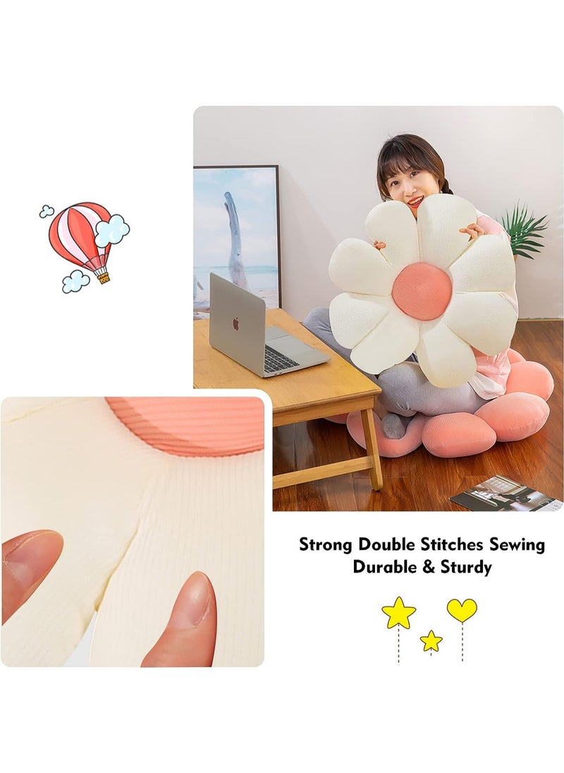 FASHION HOME - Daisy Flower Shaped Throw Pillows Floor Preppy Cushion for Bedroom Sofa Chair Room Décor - Image 1