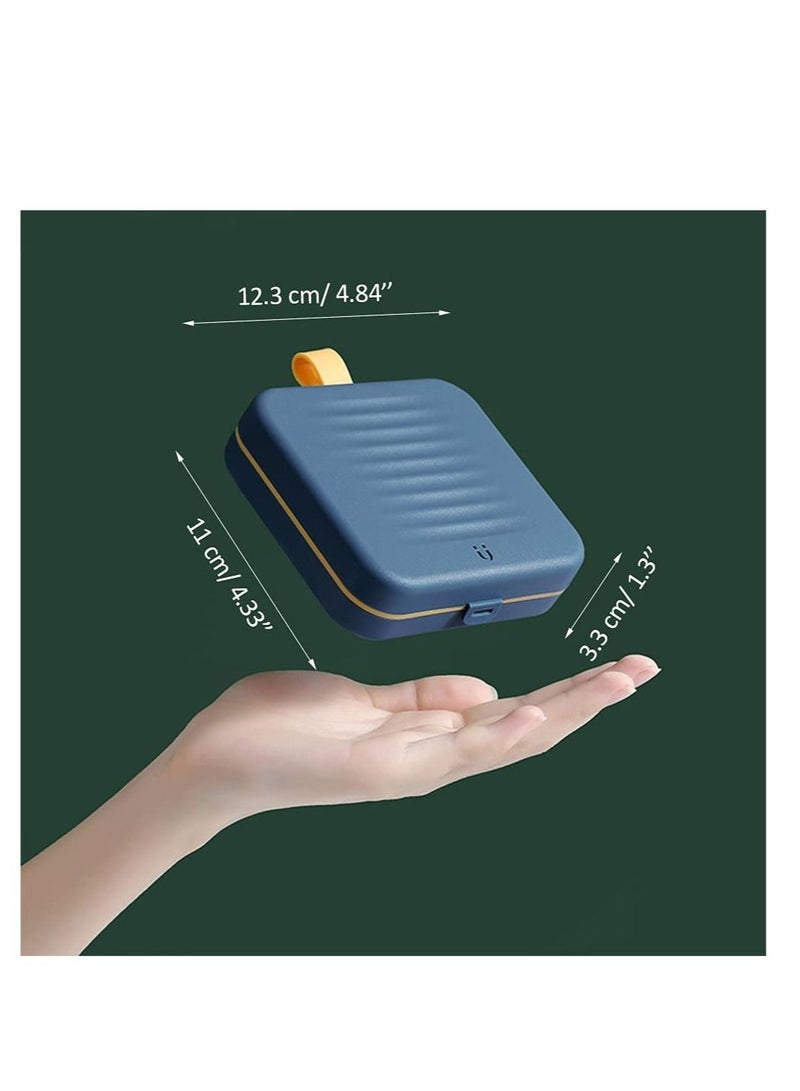 Sewing Kit, Travel Portable Supplies, for Home,  Emergency, Filled with Mending and Needles, Magnetite, Scissors, Thimble, Thread, Tape Measure etc 21pcs Blue - Image 3