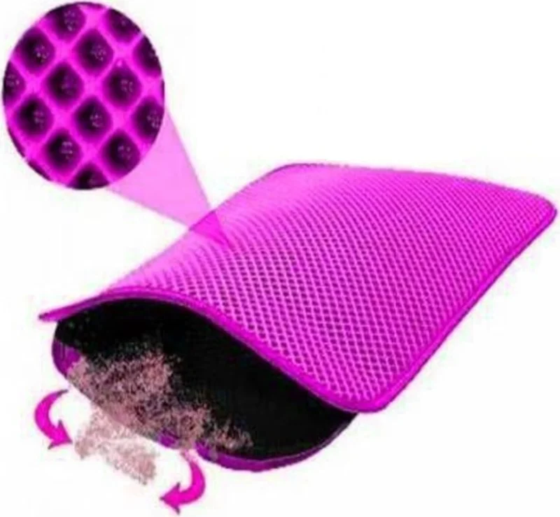 Tineke Screened Cat Toilet Mat 60X42 CM Cat Mat Pink