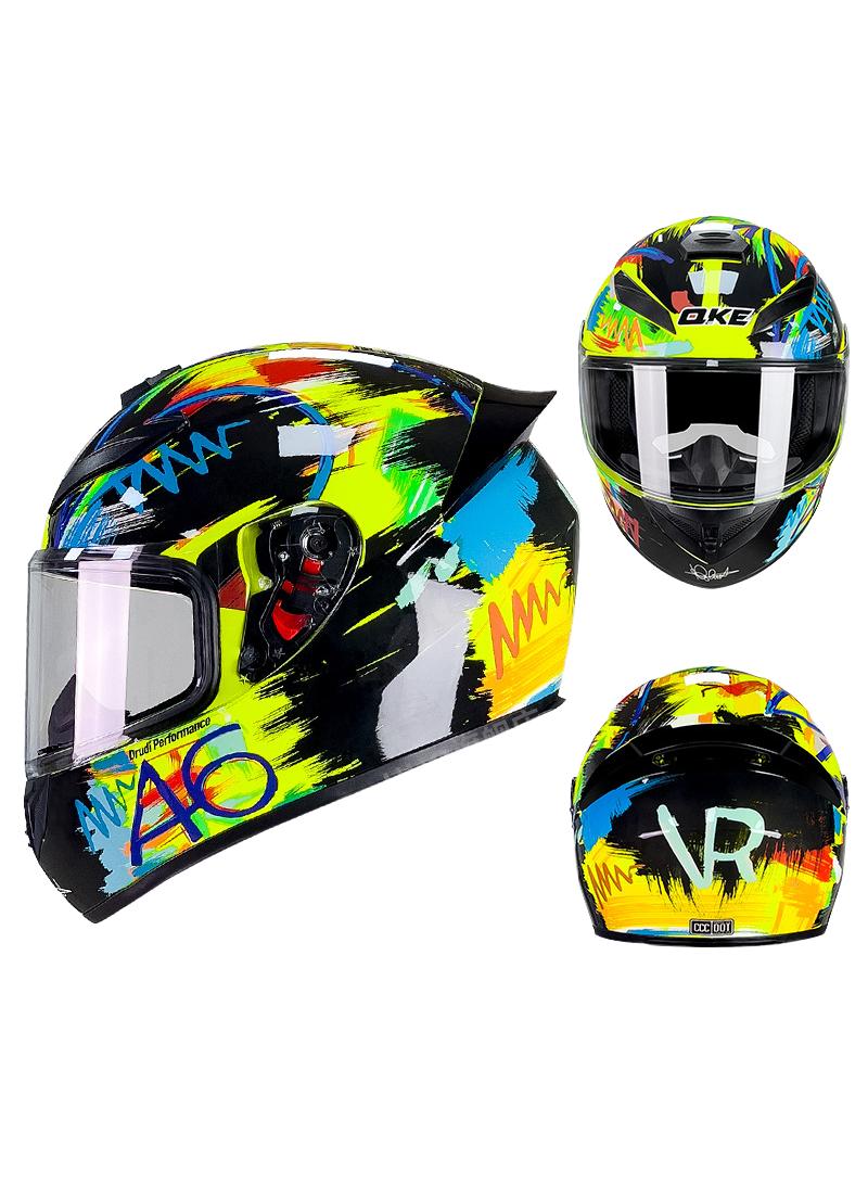 general Full Face Motorbike Helmet Motorcycle Adult Rider Biker Sports Crash Helmet - Image 1