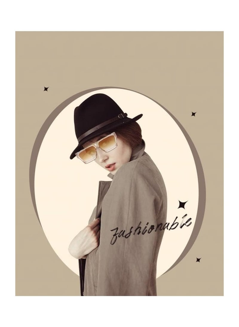 Zikra 3 Pairs Oversized Square Sunglasses for Women Men, Y2K Retro Sunglasses UV400 Protection, Fashion Trend Vintage Sunglasses - Image 3