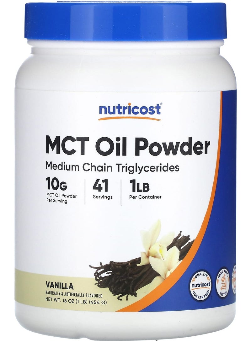 MCT Oil Powder, Vanilla, 16 oz (454 g)