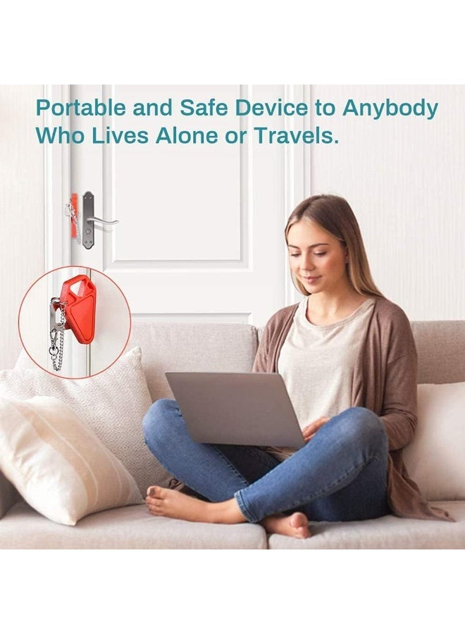 Portable Door Lock for Home and Cabinet Security While Traveling for Extra Safety and Privacy, Perfect for Travel, Hotel, Home, Apartment, College - Image 2
