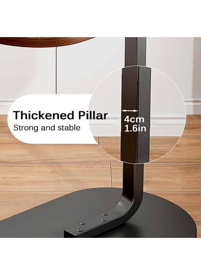 Generic - SUPAAR Home Side Tables for Small Spaces, Couch Arm Tray Table for Living Room, Bed, Sofa. End Table Anti-Rust waterproof (walnut and white) - Image 1