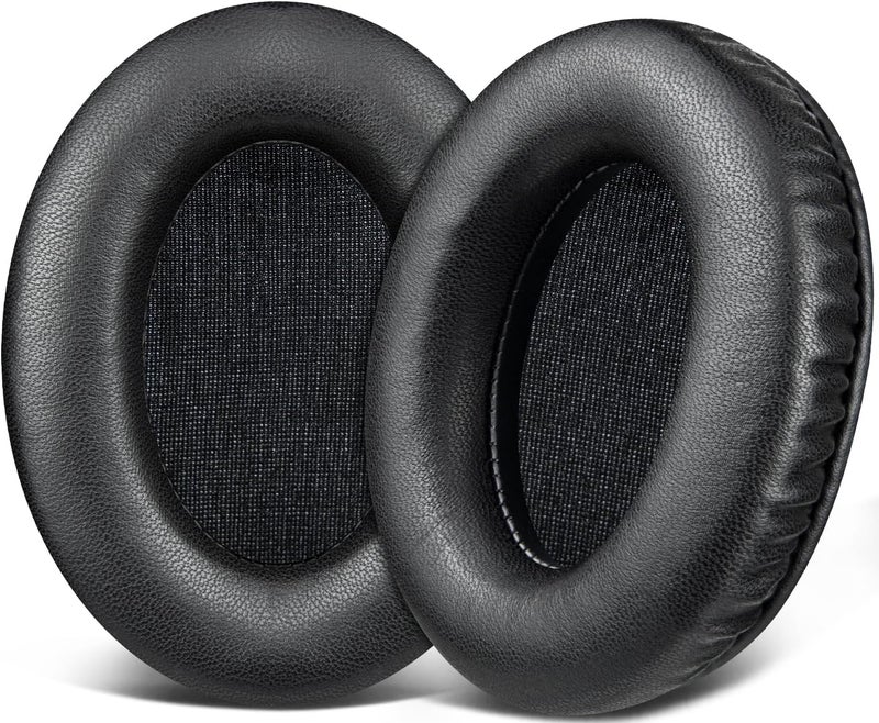 Lambskin Replacement Earpads for HyperX Cloud 1/2/3/Pro/Core/Flight/Flight S/Stinger/Stinger2/Stinger S, CloudX Stinger/Stinger Core/Flight Headsets - Black - Image 1
