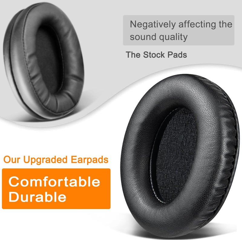 Lambskin Replacement Earpads for HyperX Cloud 1/2/3/Pro/Core/Flight/Flight S/Stinger/Stinger2/Stinger S, CloudX Stinger/Stinger Core/Flight Headsets - Black - Image 5