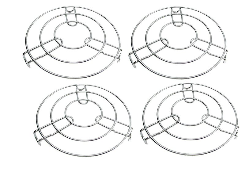 OLRADA Arrison Olrada Steel Patila/Cooker Stand, Place for Hot Containers, 8 Quart, Silver - Set of 4 Pieces - Image 5