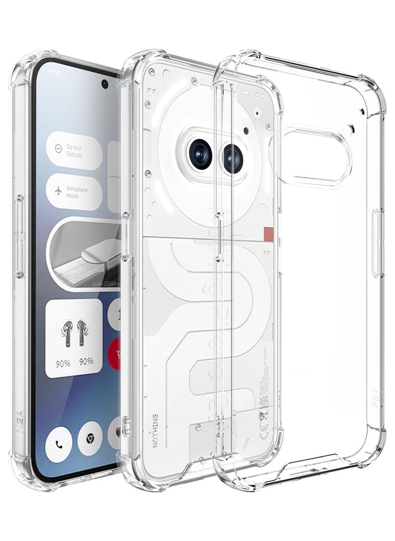 General Case Compatible with Nothing Phone 2a 2024 Cover, Ultra Thin Transparent PC Back + TPU Frame Protective Case Airbag Anti-Shock Case  - Image 1