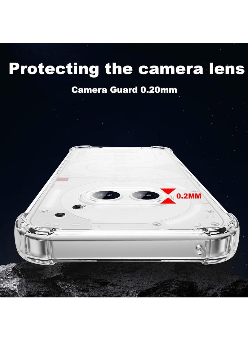 General Case Compatible with Nothing Phone 2a 2024 Cover, Ultra Thin Transparent PC Back + TPU Frame Protective Case Airbag Anti-Shock Case  - Image 3