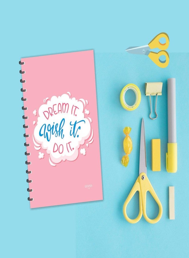ESCAPER مفكرة إسكيبر "احلم، تمنى، افعل" - مسطرة - مقاس A5 (8.5 × 5.5 بوصة) - اقتباسات ملهمة، مفكرة يومية، مفكرة للمكتب، مفكرة كهدية - Image 5