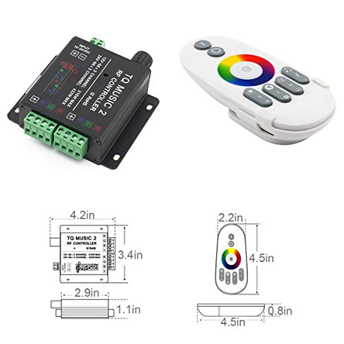 SUPERNIGHT LED RGB Music Touch Controller RF Sensitivety Backlight RF Remote Touching Color 3.5MM Audio 15 Music Modes LED Light Strip Controller - Image 2