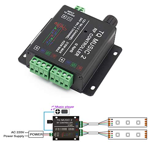 SUPERNIGHT LED RGB Music Touch Controller RF Sensitivety Backlight RF Remote Touching Color 3.5MM Audio 15 Music Modes LED Light Strip Controller - Image 3
