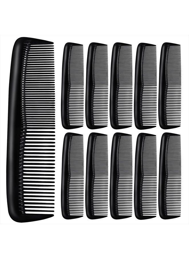 DIMROM - 12Pcs Pocket Combs for Men Plastic Comb - Plastic Combs for Hair Black Comb Pack of Combs for Women Hair Combs for Men Beard Wallet Comb Mustache Comb - Pocket Combs for Men Styling Combs for Kids - Image 1
