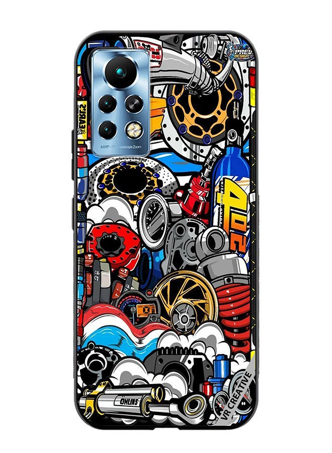 VR CREATIVE Protective Case Cover For Infinix Note 11 Pro Jdm Digital Republic Design Multicolour - Image 1