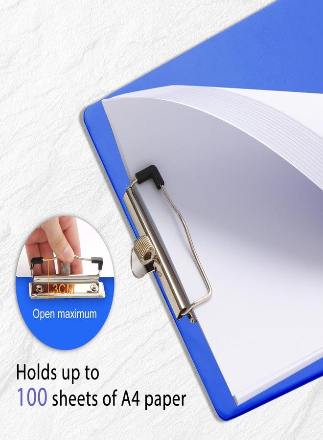 LIMANLIRY Clipboards with Pen Holder, Clip Boards Plastic Standard A4 Letter Size Holds 100 Sheets 8.5x11 Inch Papers 6 Pack Assorted Colors - Image 4