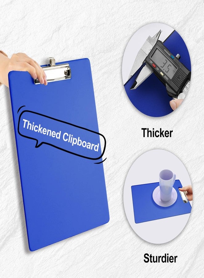 LIMANLIRY Clipboards with Pen Holder, Clip Boards Plastic Standard A4 Letter Size Holds 100 Sheets 8.5x11 Inch Papers 6 Pack Assorted Colors - Image 3