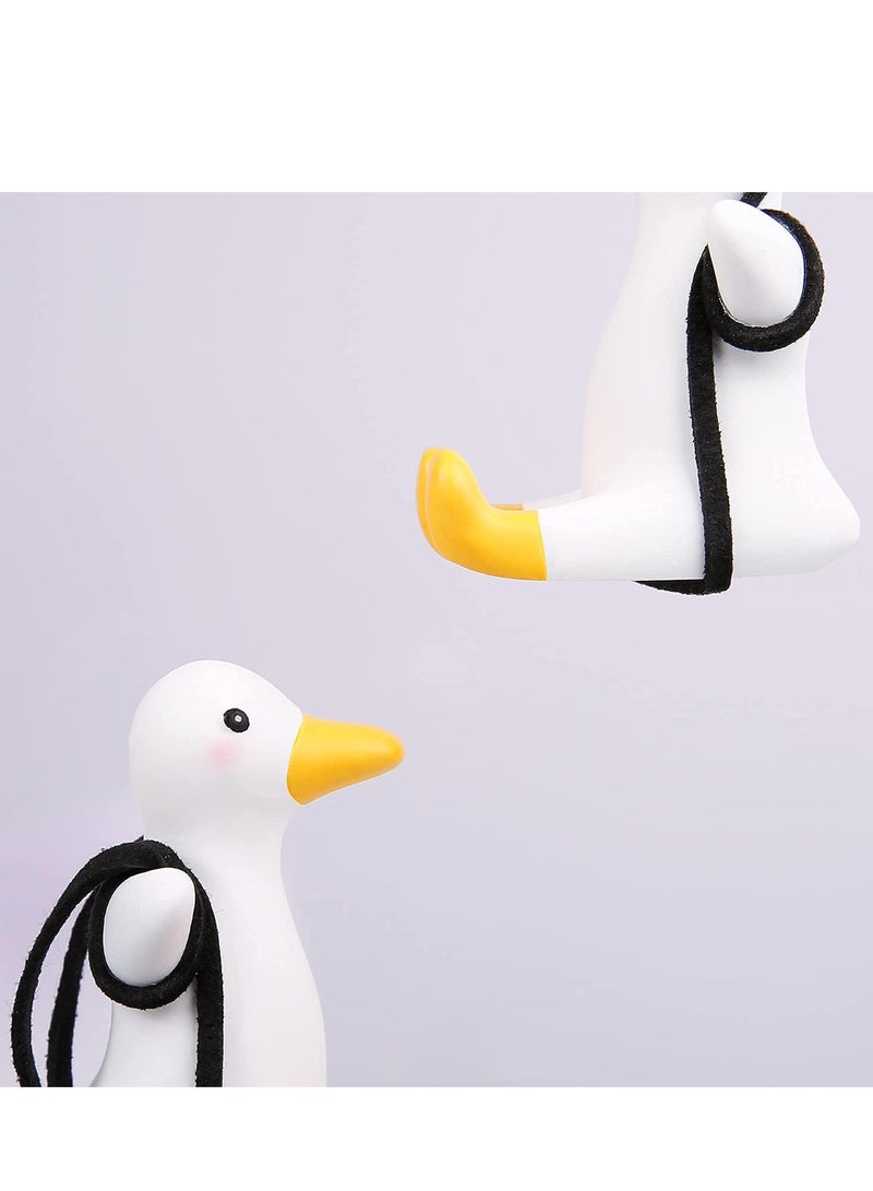 Car Decoration Super Cute Swinging Duck Car Mirror Hanging Ornament Car Interior Accessories - Image 5