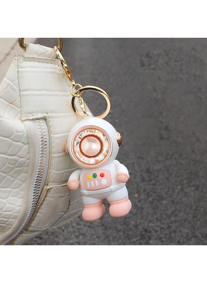 إسكدنيا Mini Fan USB Charging Bladeless 3 Speed Portable Cute Cartoon Spaceman Small Handheld Desk Fan for Students Roseate - Image 5